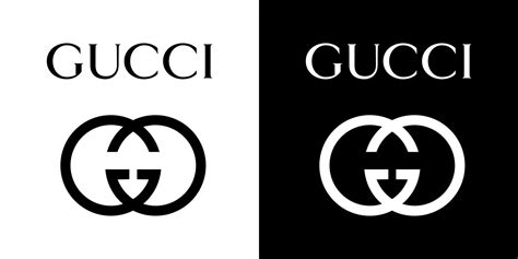 black and white gucci type logo|Gucci symbol logo.